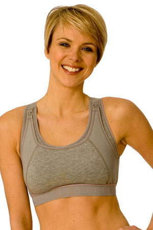 La Leche League Sports Nursing Bra (Gray) by La Leche League International