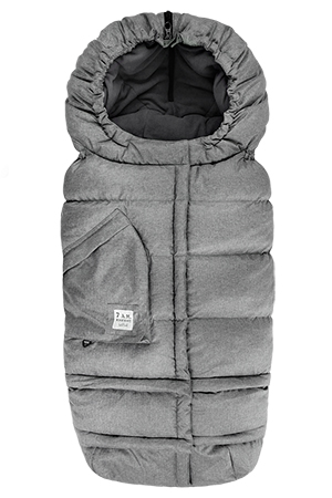 7 A.M. Enfant Blanket 212e - Fleece Lined (Heather Grey/Grey Fleece) by 7 A.M. Enfant