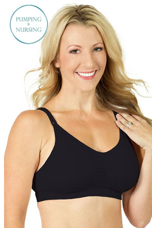 Rumina Hands-Free Pump&Nurse™ Seamless Bra (Black) by Rumina