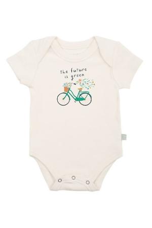 Finn + Emma Graphic Organic Bodysuit (Future is Green) by Finn + Emma