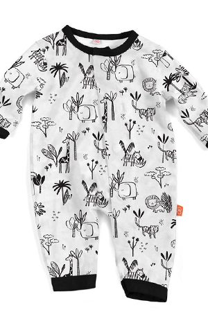 Magnetic Me™ Modal Magnetic Baby Coveralls (Animal Safari) by Magnetic Me by Magnificent Baby