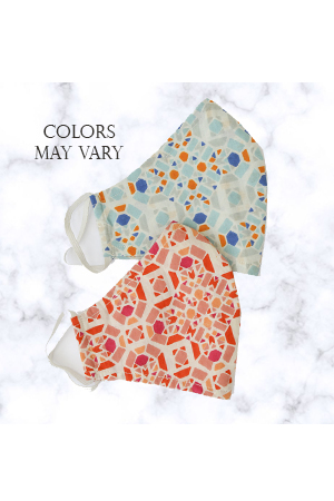 Adult Organic Cotton Face Masks- 2-pack (Assorted) (Printed (May Vary from Photo)) by Synergy Organic Clothing
