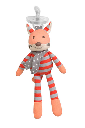 Apple Park Frenchy Fox Organic Cotton Pacifier Buddy (Frenchy Fox) by Apple Park
