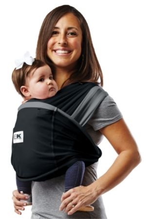 Baby K'tan Active Oasis Baby Carrier (Black/Grey) by Baby K'tan