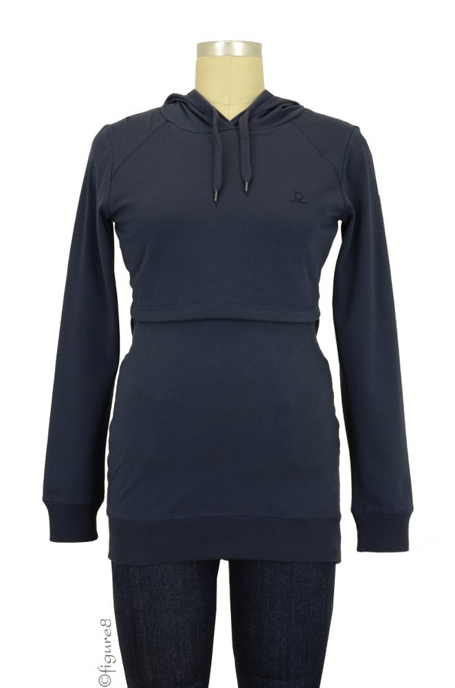Boob Design B-Warmer Organic Knitted Nursing Hoodie (Ink Blue) Boob Design B-Warmer Organic Knitted Nursing Hoodie (Ink Blue)
