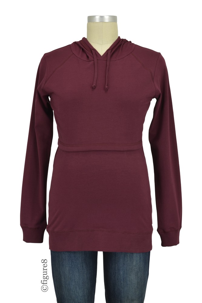 Boob Design B-Warmer Organic Knitted Nursing Hoodie (Burgundy Red) Boob Design B-Warmer Organic Knitted Nursing Hoodie (Burgundy Red)