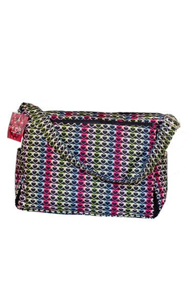 Ripe Fold Out Baby Bag (Heart Print)