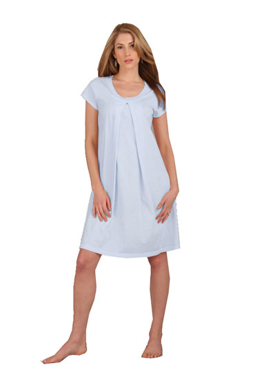 SS Organic Hospital Gown (Baby Blue)