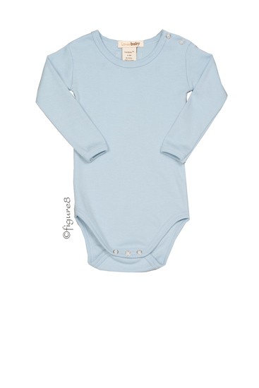 L'ovedbaby Long-Sleeve Baby Boy Bodysuit (True Blue)