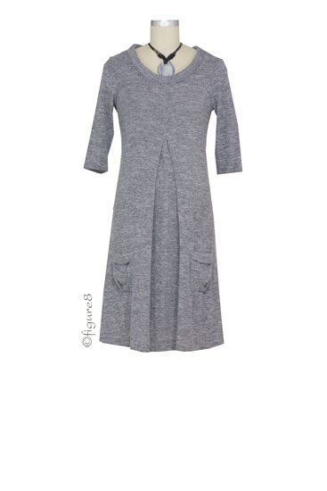Lola Maternity Sweater Dress (Grey)