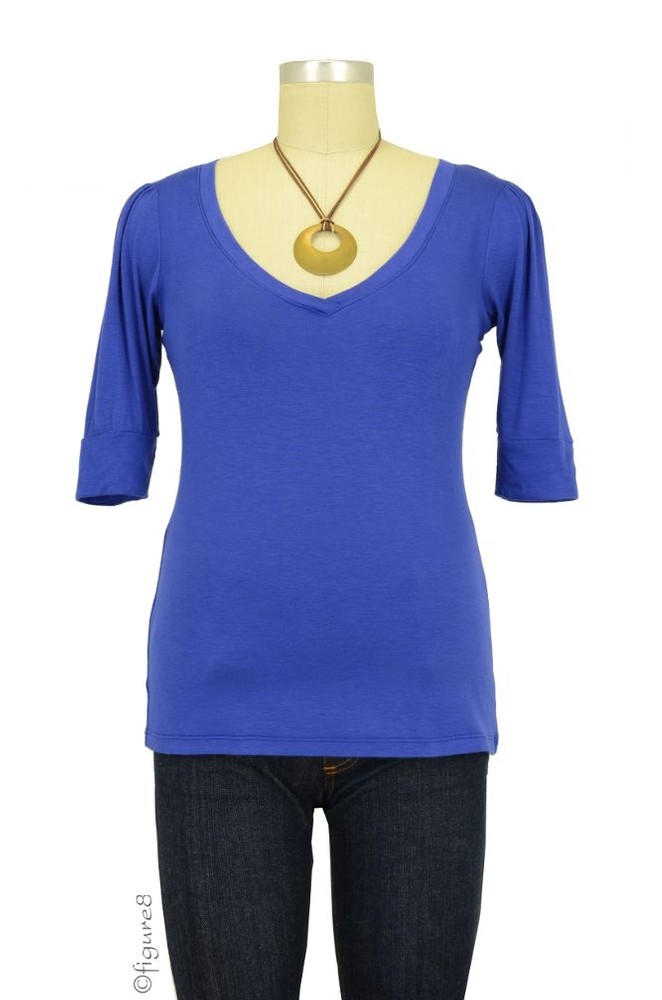 The Michelle Nursing Top (Great-with-Denim Blue)