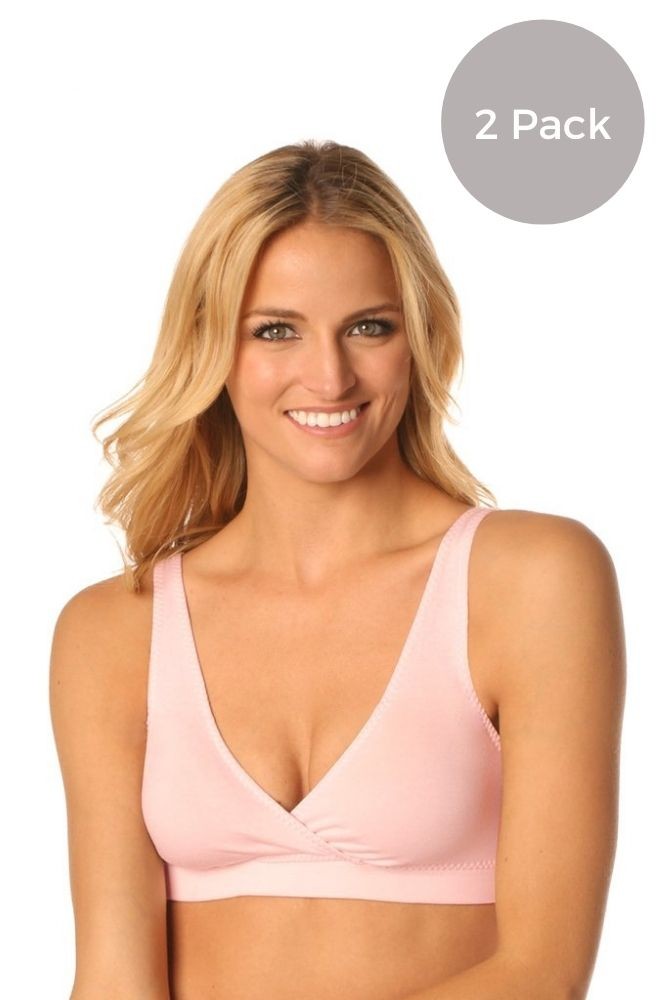 Majamas Organic Easy Bra - 2 Pack (Heavenly Pink- 2 Pack) Majamas Organic Easy Bra - 2 Pack (Heavenly Pink- 2 Pack)