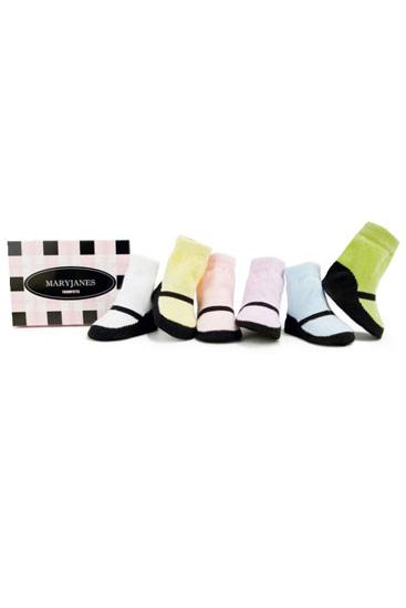 Trumpette Maryjane Baby Socks-6 pairs (Pastel Assorted Colors)