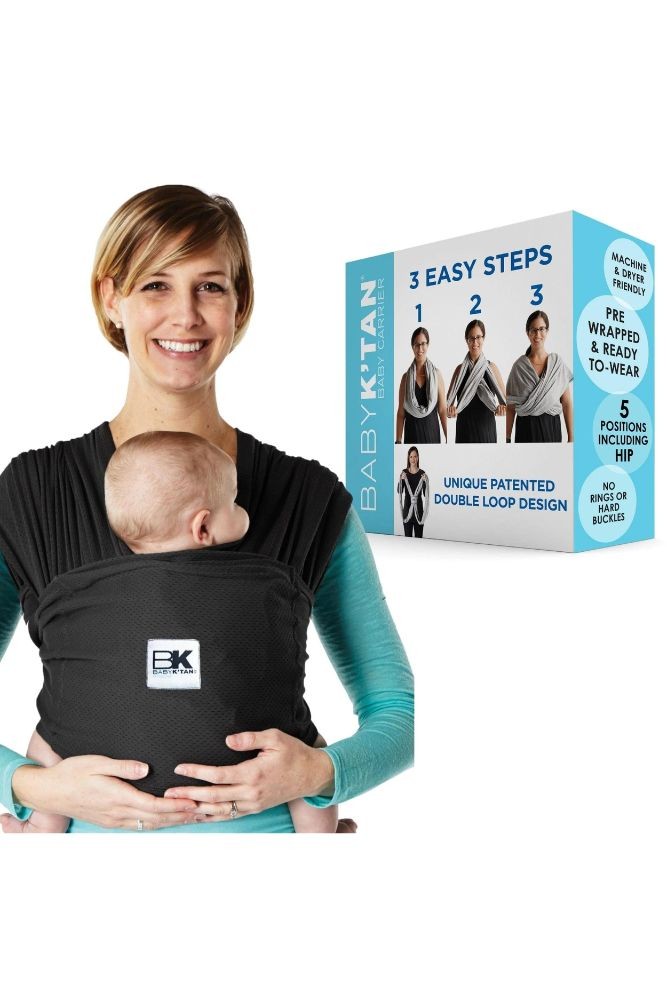 Baby K'tan Breeze Baby Carrier (Black with Mesh) Baby K'tan Breeze Baby Carrier (Black with Mesh)