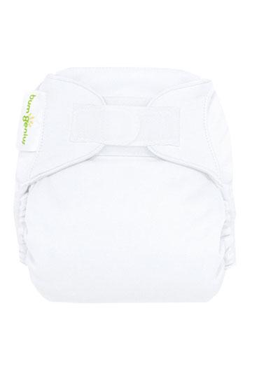 bumGenius Newborn All-In-One Cloth Diaper (White)