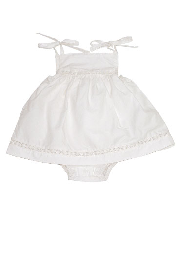Sadie Bubble Dress with Bloomers (Ivory)