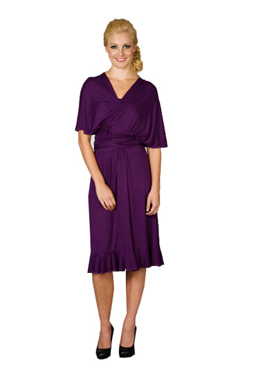 Goddess Convertible Nursing Dress (Purple)
