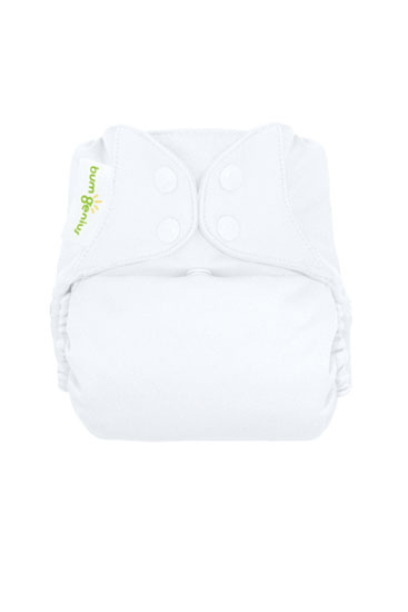 bumGenius Snap 4.0 One-Size Stay-Dry Cloth Diaper (White)