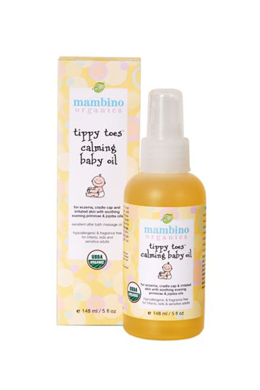 Mambino Organics USDA Organic Tippy Toes Calming Baby Oil