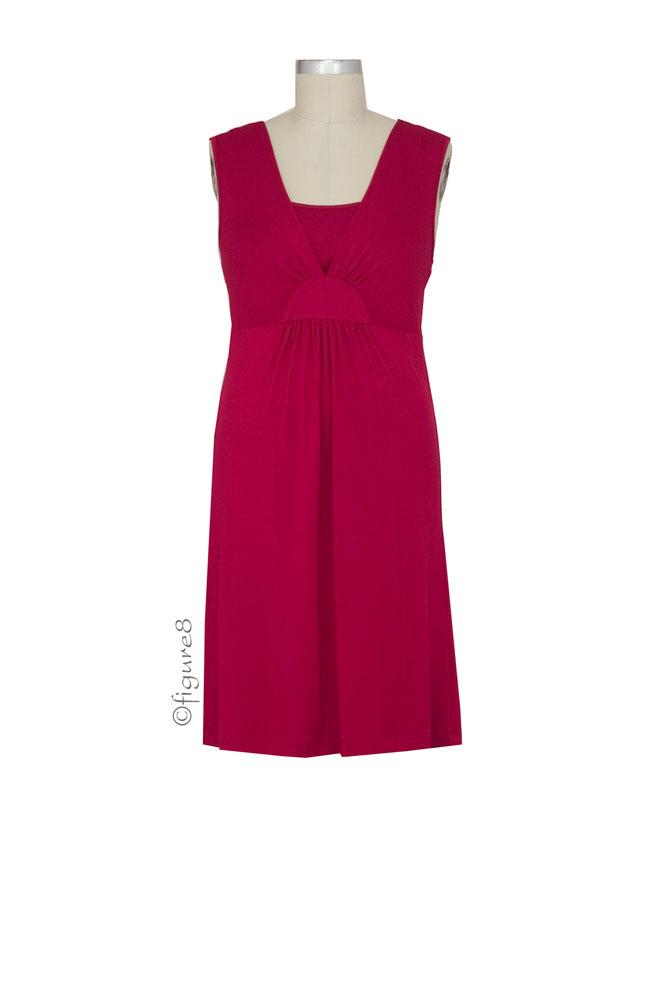 LLI Layered V-Neck Nursing Chemise (Sangria) LLI Layered V-Neck Nursing Chemise (Sangria)