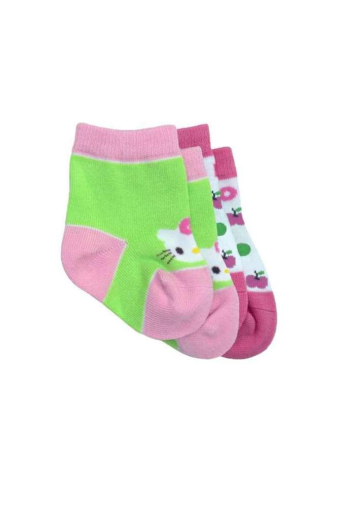 Hello Kitty Newborn Baby Socks (Preppy)
