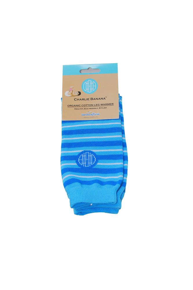 Charlie Banana Organic Leg Warmers (Blue Stripes) Charlie Banana Organic Leg Warmers (Blue Stripes)