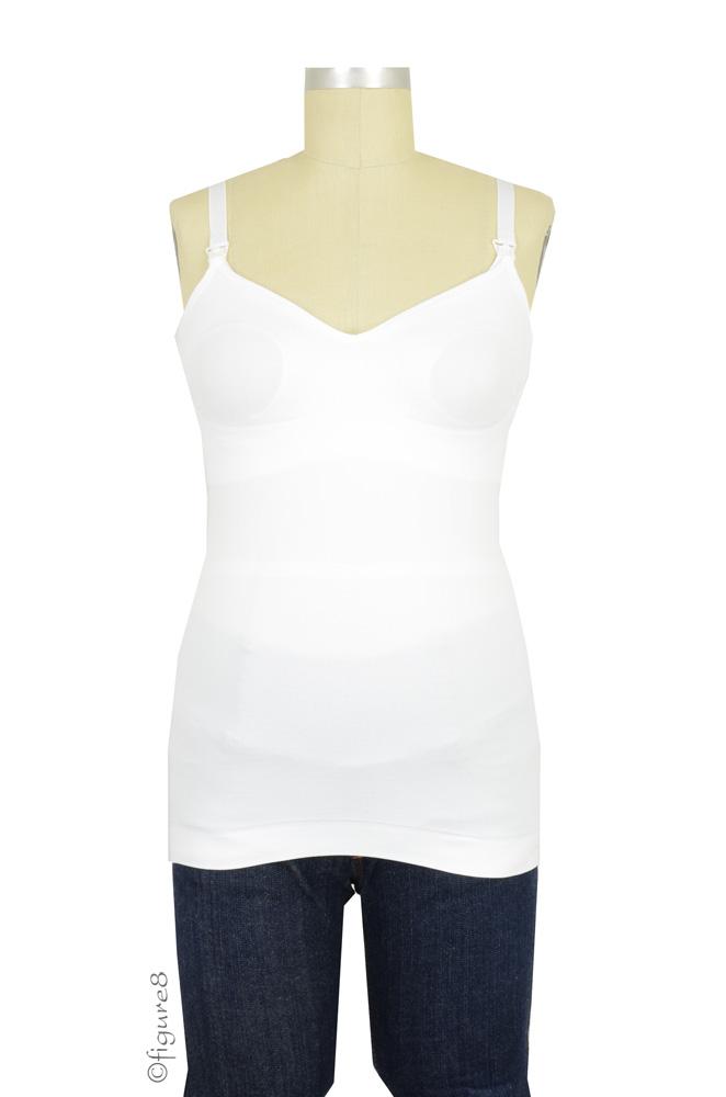 Boob Design Slimming Nursing Singlet (White)