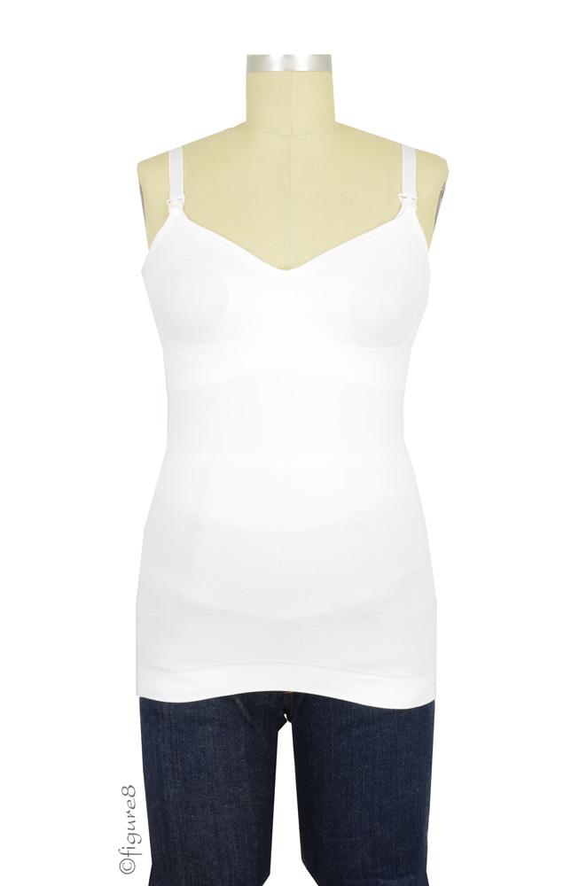 Boob Design Slimming Nursing Singlet (White) Boob Design Slimming Nursing Singlet (White)