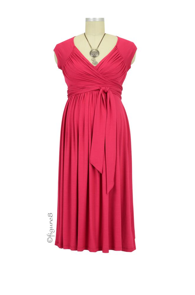 Stella Lycra Maternity Dress (Cranberry)