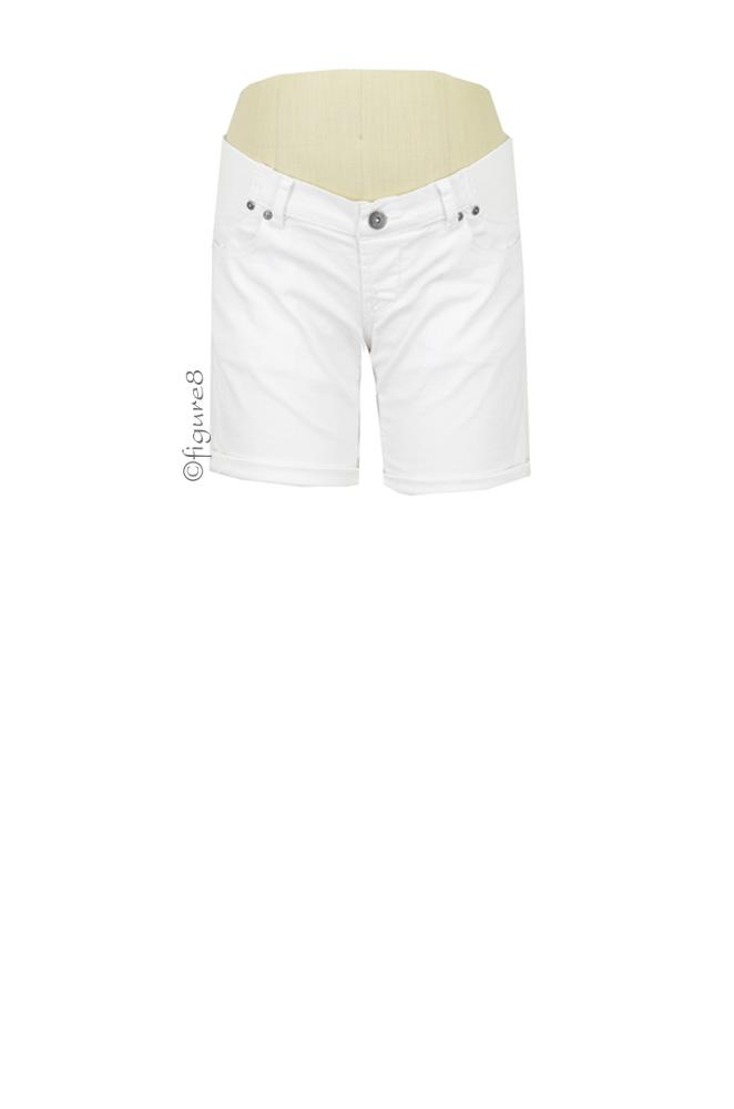 Erin Maternity Shorts (White)