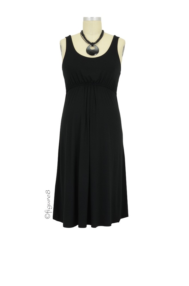 Ying Anytime Sleeveless Maternity & Nursing Dress (Black) Ying Anytime Sleeveless Maternity & Nursing Dress (Black)