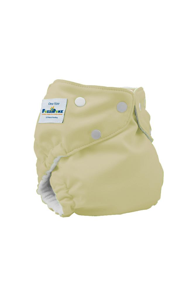 FuzziBunz Elite One-Size Cloth Diapers (Buttercream)
