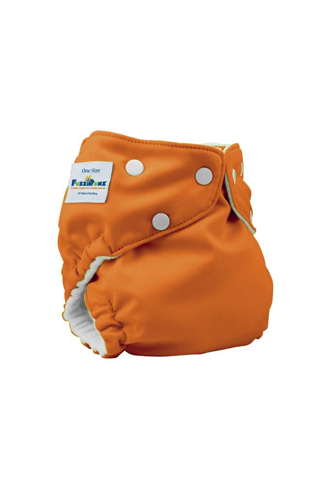 FuzziBunz Elite One-Size Cloth Diapers (Kumquat)