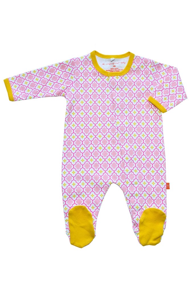 Magnetic Me™ by Magnificent Baby Cotton Baby Footie (Marrakesh)