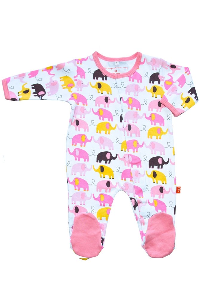 Magnificent Baby Magnetic Me™ Baby Footie (Elephant) Magnificent Baby Magnetic Me™ Baby Footie (Elephant)
