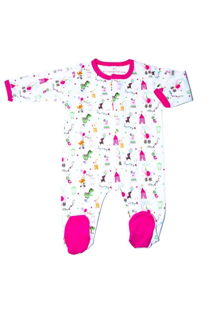Magnificent Baby Girl's Footie (Circus)