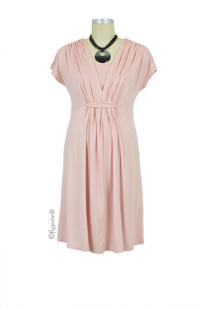 Verrin Waterfall Nursing Dress (Pink)
