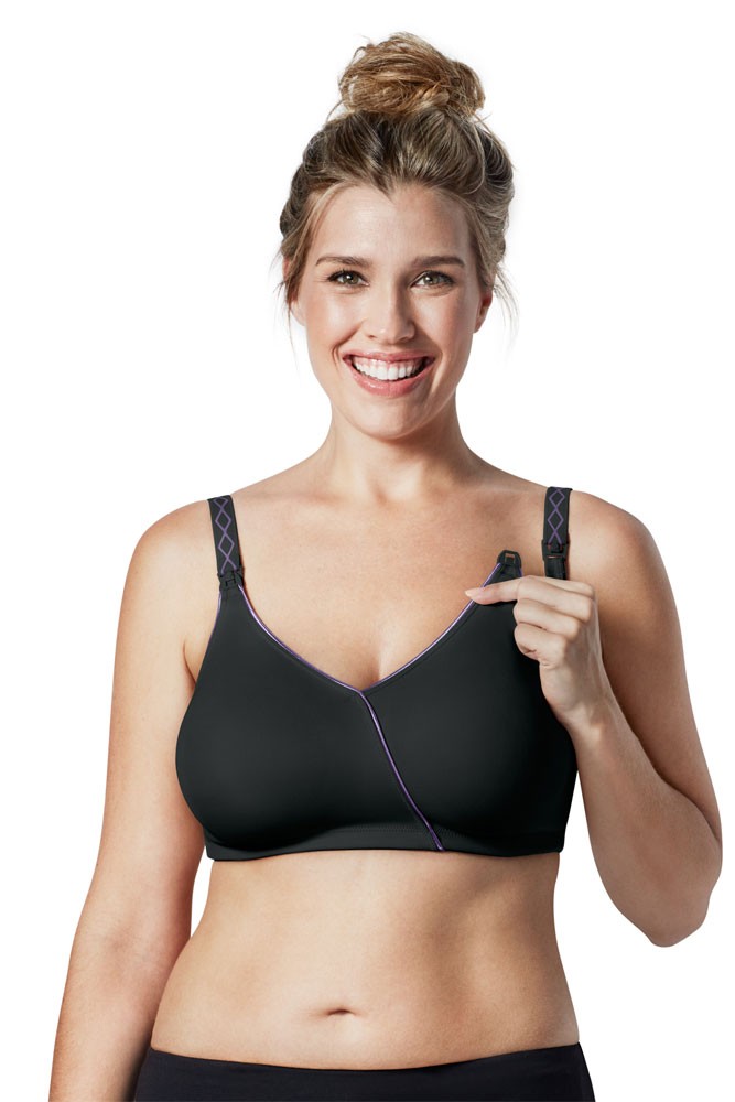 Bravado Designs Essential Embrace Nursing Bra (Black Purple) Bravado Designs Essential Embrace Nursing Bra (Black Purple)