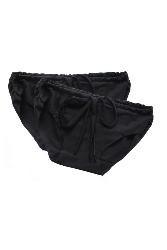 Pretty Pushers Women's Postpartum Underwear 2-Pack (Black)