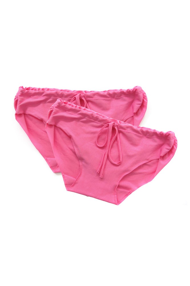 Pretty Pushers Women's Postpartum Underwear 2-Pack (Hot Pink)