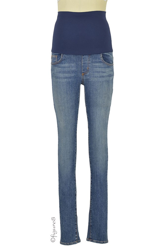 Belly Support Skinny Maternity Jeans (Stone Wash)