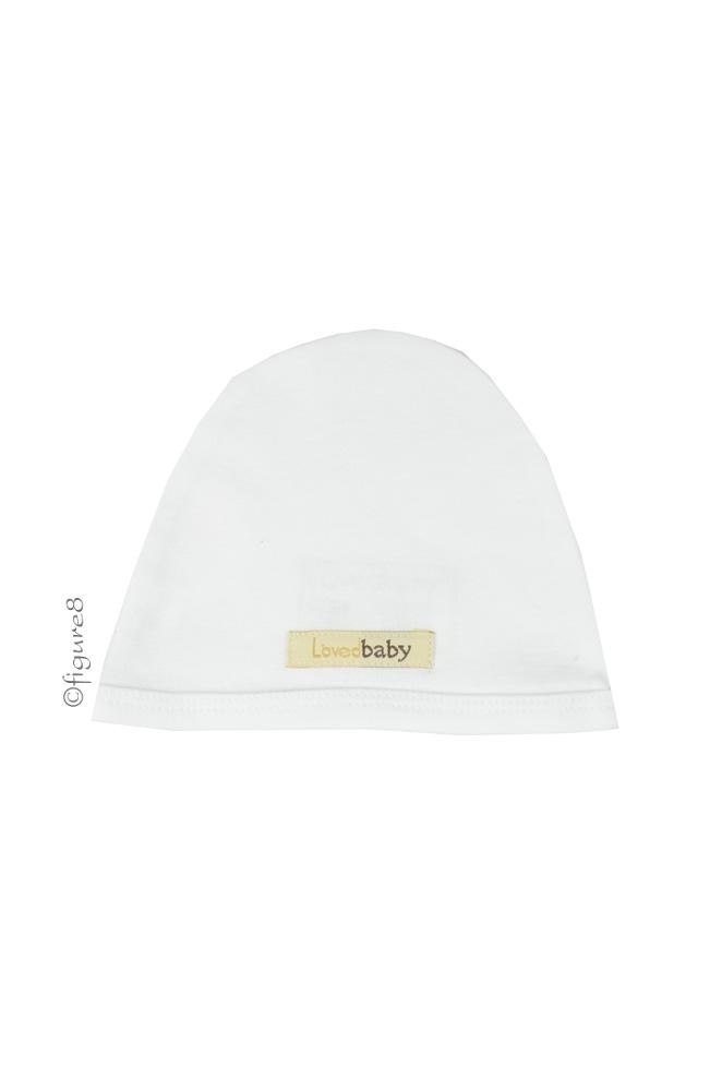 L'ovedbaby Organic Cotton Cute Baby Cap (White)