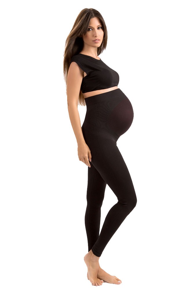 Blanqi High Performance Belly Lift and Support Maternity Leggings (Black)