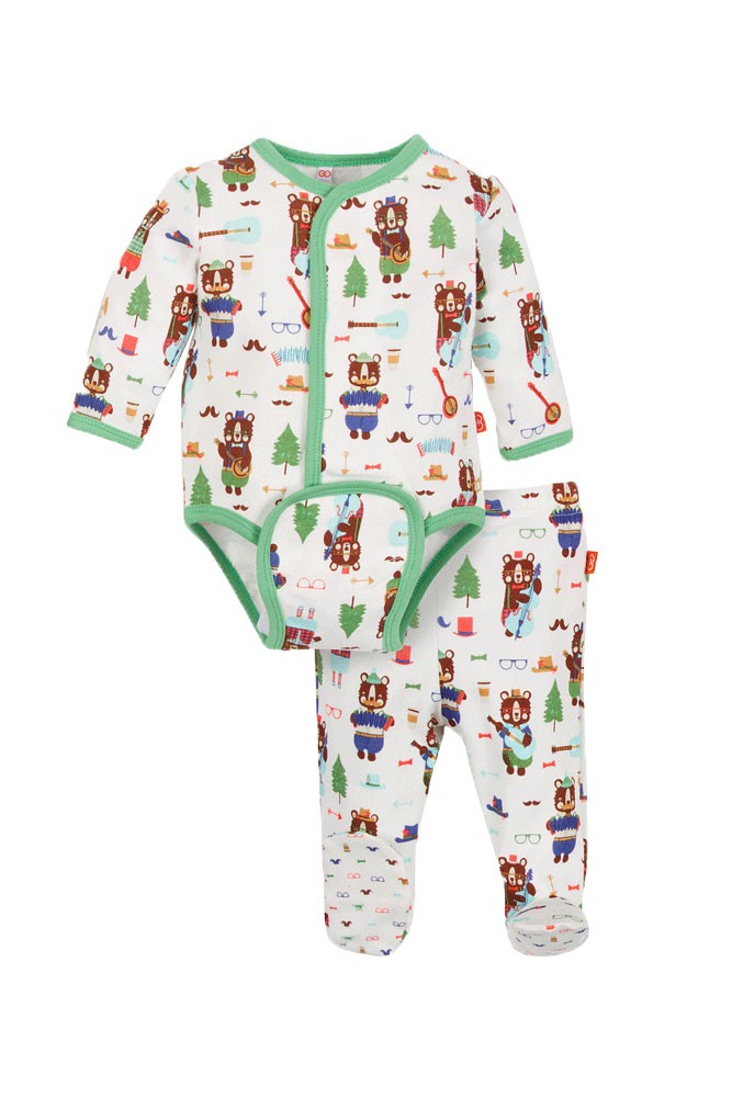 Magnificent Baby Boy's Burrito Set (Hipster Bear Band)