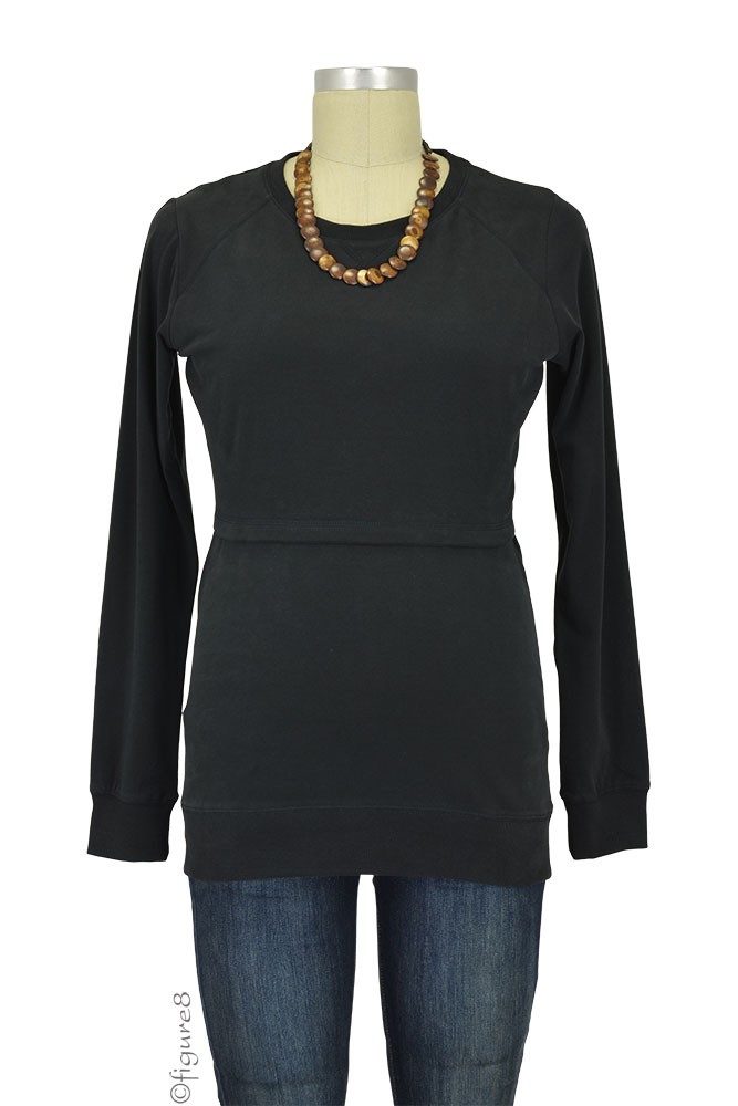 Boob Design B. Warmer Organic Nursing Sweatshirt (Black) Boob Design B. Warmer Organic Nursing Sweatshirt (Black)