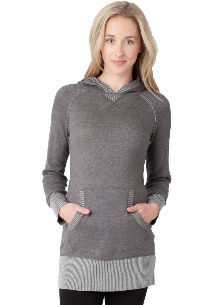 Distressed Lounge Maternity Knit (Grey Marle) Distressed Lounge Maternity Knit (Grey Marle)