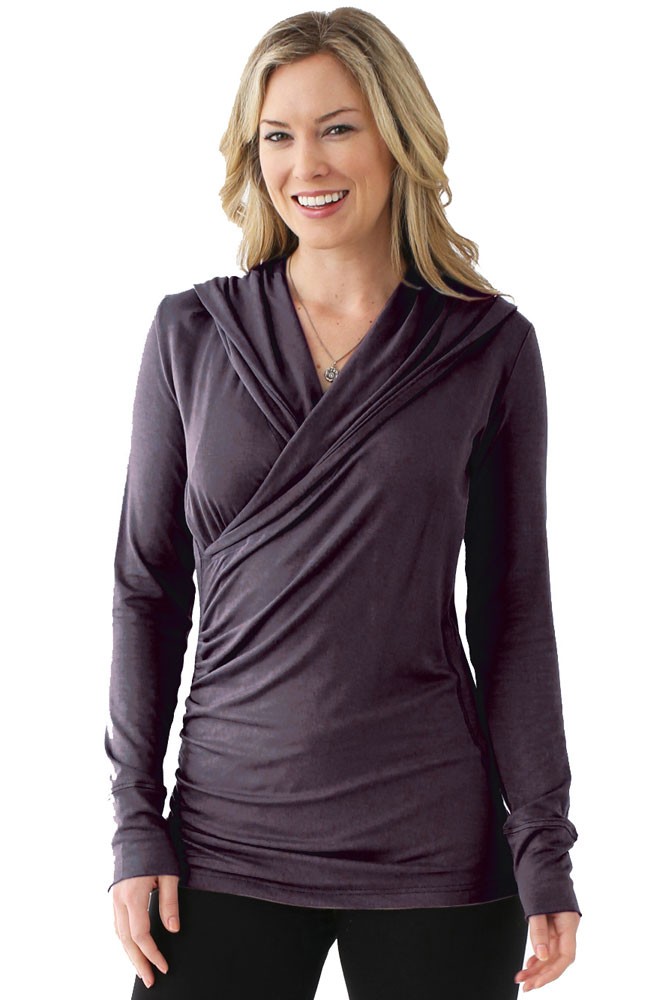 Majamas Belinda Maternity & Nursing Hoodie (Cinder) Majamas Belinda Maternity & Nursing Hoodie (Cinder)