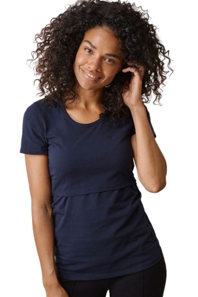Boob Design Classic Organic Scoop Neck Maternity & Nursing Top (Midnight Blue) Boob Design Classic Organic Scoop Neck Maternity & Nursing Top (Midnight Blue)