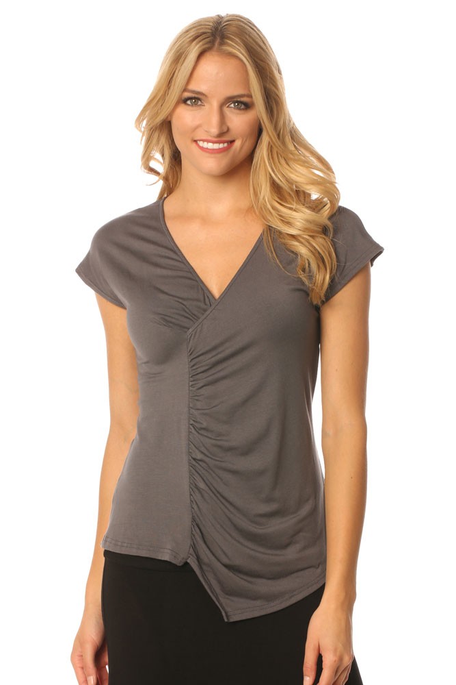 Majamas Melbourne Maternity & Nursing Top (Gunmetal with Stripes Tube) Majamas Melbourne Maternity & Nursing Top (Gunmetal with Stripes Tube)