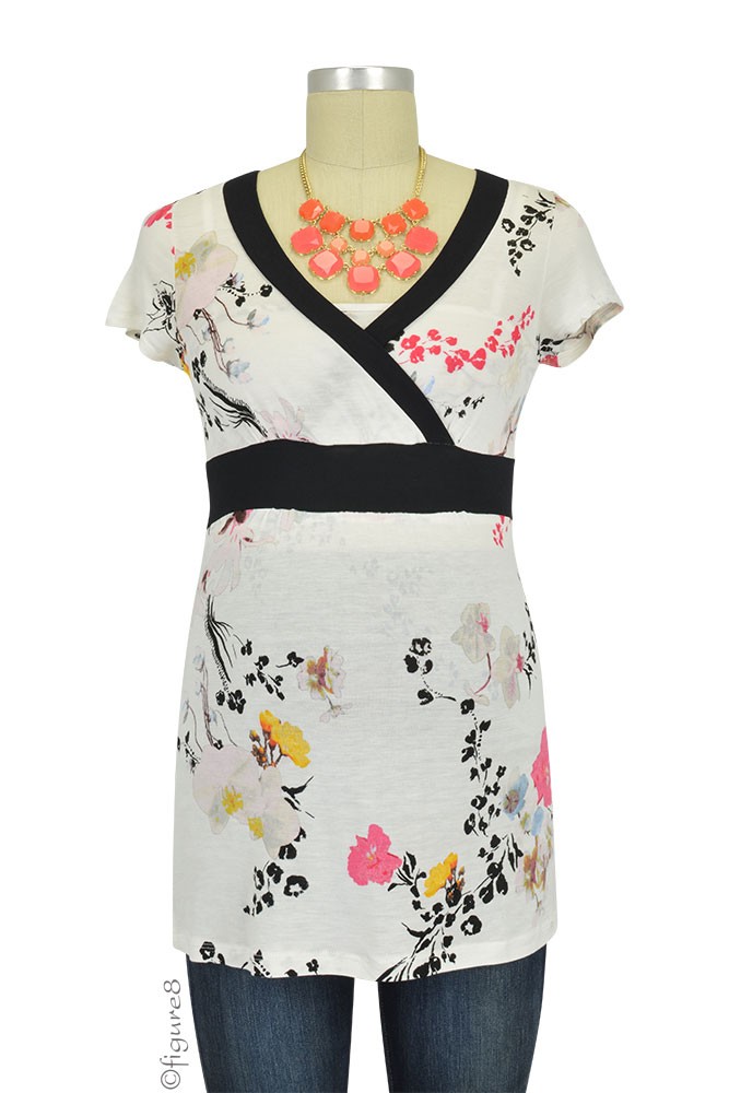 Akira Obi Nursing Top (Sakura Print) Akira Obi Nursing Top (Sakura Print)